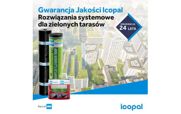 System Icopal – szczelna hydroizolacja zielonych tarasów