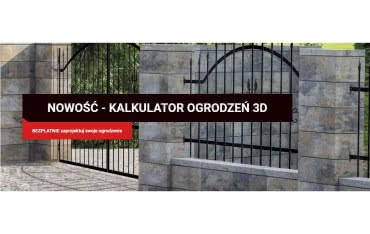 Darmowy kalkulator ogrodzeń 3D JONIEC